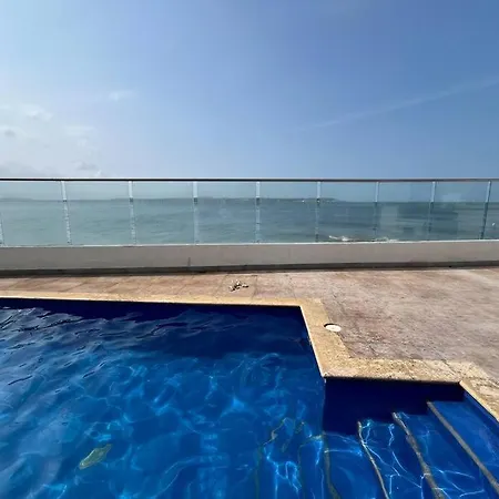 Apartamento Charming Beachfront Apt With Sea View & Pool Cartagena